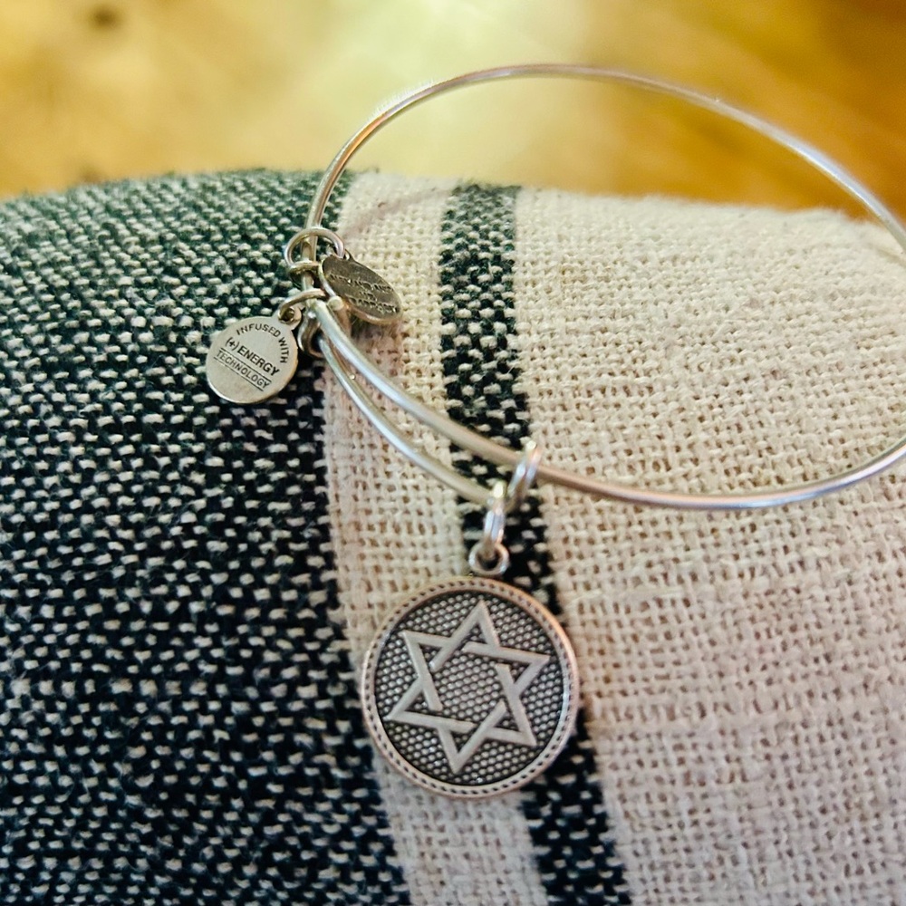 Alex & Ani Silver Star Charm Bangle Bracelet